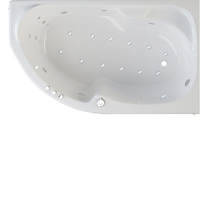 Ванна акриловая Riva Nabucco 170x105 см HydroAero